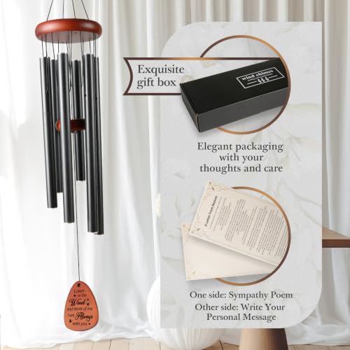 SteadStyle Cat Memorial Gifts for Loss of Cat, 36" Pet Memorial Wind Chimes | Pet Memorial Gifts for Cats, Loss of Cat Sympathy Gift, Cat Remembrance Bereavement Gifts, Wind Chimes Outdoor Garden Patio - size: 36 In
