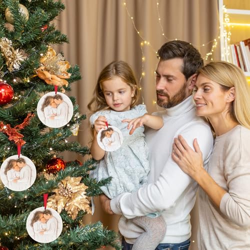 Christmas Ornaments 3D Our First Christmas As A Family of Three Ornament Xmas Tree Decoration - Baby First Christmas Ornaments 2026 - Best Parents and Kids Gift for Wife, Husbands, Her, Him - style: Family of 3