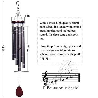 Suntimber Large Wind Chimes Outside Deep Tone,Memorial Sympathy Gifts | 42" Memorial wind Chimes for Loss of Loved one,Bereavement Condolence Funeral Gifts,Hanging Decor for Garden,Yard and Patio