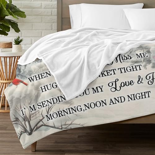 Personalized Memorial Blankets with Photos, in Memory of Loved One Gifts, Sympathy Bereavement Cardinal Blanket for Loss of Mom Dad Grandma Husband Son Daughter - color: New Arrivals-5