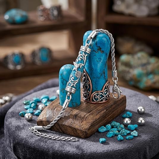 Urn Bracelet for Ashes Tree of Life/Turquoise/Sunflower Cremation Bracelet for Women