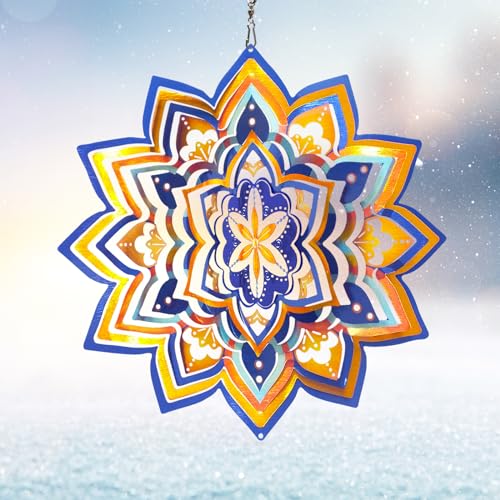 Wind Spinner Mandala Starry Sky Design, Mandala Decoration & Gift - color: Mandala Starry Sky