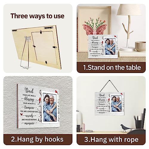SteadStyle Memorial Gifts for Loss of Dad, Memorial Picture Frames 10x8 In - style: Dad