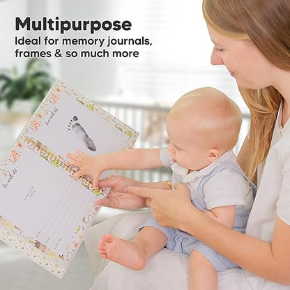 4pk Inkless Baby Hand and Footprint Kit, Mess Free Ink Pads (Jet Black, L) | Large Size, Newborn Keepsake, Dog Nose, Paw Print Kit, Clean Touch Ink Pads, Baby Handprints Footprints Kit, New Mom Gifts - color: Jet Black, size: 4-Pack, Large 3.1” x 4.9”