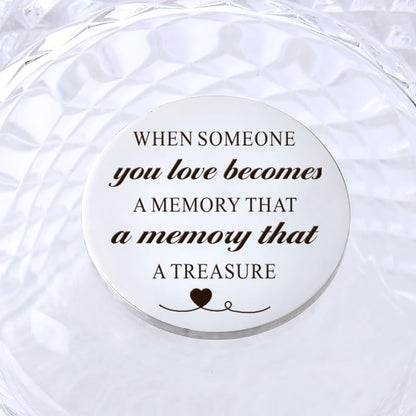 YALLNASL Grandma Aunt Mom Mothers Day Gift for Women Wife Grandpa Uncle Dad Fathers Day Presents for Men Husband Pocket Token - color: Memory Treasure