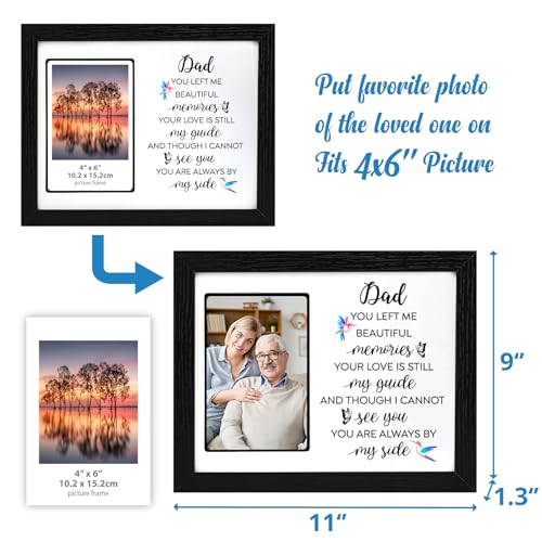Memorial Gifts LED Shadow Box 4x6 Picture Frame Sympathy for Loss of Dad | Bereavement Gifts Ideas in Memory of Loved One for Loss of Father Grandfather Condolences Remembrance Grief Funeral - size: Dad Memorial