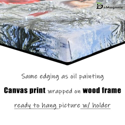 DEMAGNNIE Lighted Canvas Art 6H Timer 8x6 Cardinal Tabletop Wall Dual Use - color: First Love, size: 8"L x 6"W