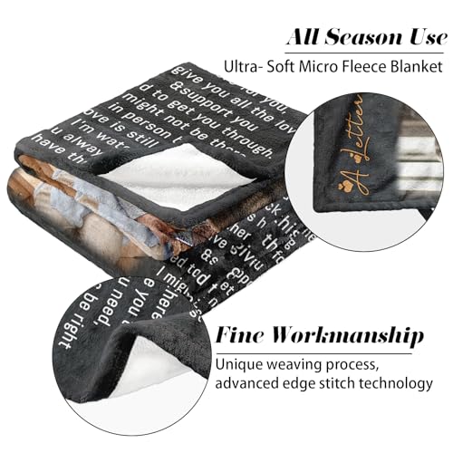 Vsmoedb Custom Memorial Blanket with Pictures for Loss of Loved One - color: Select11