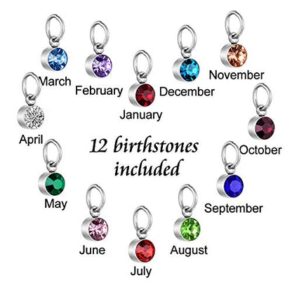 Dletay Heart Cremation Necklace for Ashes Cremation Jewelry with 12 Birthstones Urn Necklace for Ashes-Your Wings were Ready but My Heart was Not - style: Heart-engraving