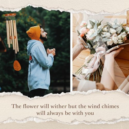 Aurahouse Christian Gifts for Women Men, Christian Wind Chimes | Bible Verse Gifts, Religious Gifts for Women, Faith Based Gift for Women Mom Sisters Friends Coworkers - size: 25.5 in