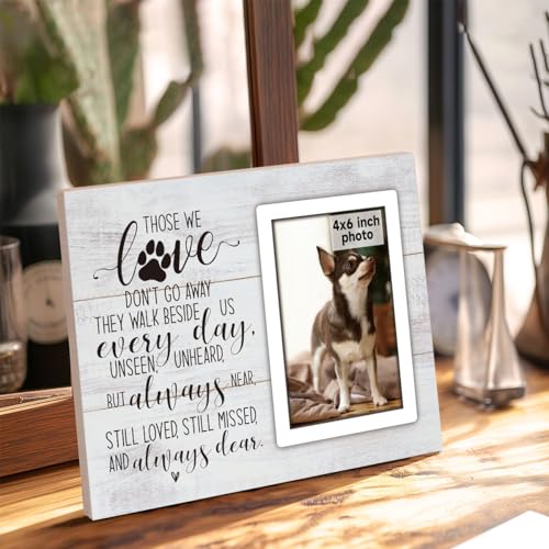 Dog Memorial Gifts Picture Frame, Pet Memorial Gifts for Dogs, Loss of Dog Sympathy Gift, Pet Loss Gifts Dog Remembrance Gift, Cat Passing Away Memorial Frame, Pet Memorial Gifts forcats 4x6" Photo