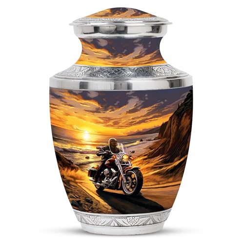 Motorcycle Urn for Ashes Adult Male 10" Large Urn for Ashes, Funeral Gift - size: TAS-10 Inch, 1 Pc
