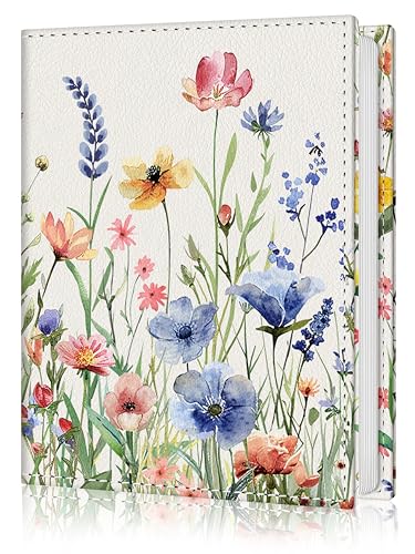 Photo Album 4x6, Small Picture Book Botanical Wild Flowers | 56 Pockets Mini Cute, Postcard Vacation Travel Wedding Graduation, PU Leather Family Grandma Child Mom Gift, Personalized - color: Botanical Wild Flower