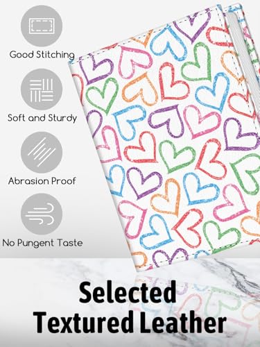 Photo Album 4x6, 56 Pockets Small Picture Book Love Heart | Mini Cute, Postcard Vacation Travel Wedding Graduation, PU Leather Family Grandma Child Mom Gift, Personalized Large Capacity - color: Love Heart