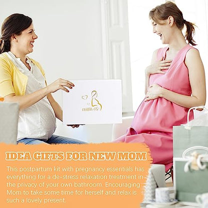 New Mom Gifts, 11PCS New Mom Care Package After Baby, Baby Shower Gifts for Mommy To Be, Gift For Expecting Mother, Pregnancy Gift Basket Essentials, First Time Mothers Day Birthday Gift for Women - color: D. Bunny White