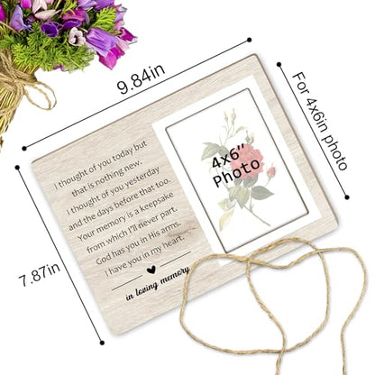 Memorial Picture Frame, Friend or Pet Memorial Photo Frame In Loving Memory, Memorial Gifts for Loss of Friend, Remembrance Gifts, Photo 4x6Inch 12P97