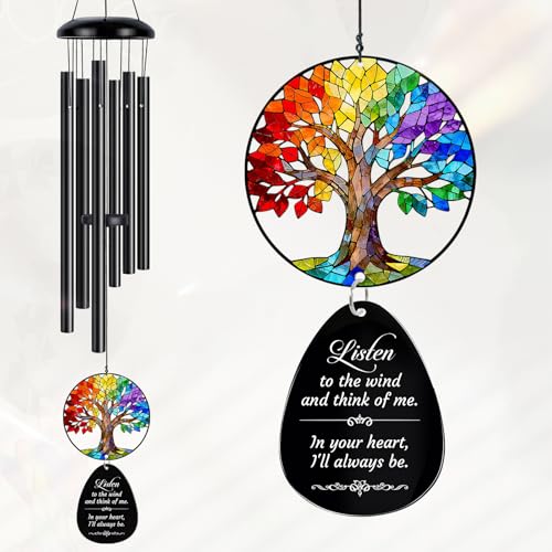 Sympathy Wind Chimes Gifts for Loss of Loved One, Memorial Wind Chimes Gifts for Loss of Mom Dad, Sympathy Wind Chimes for Funeral, Grief Bereavement Gift, Condolences Present for Loss