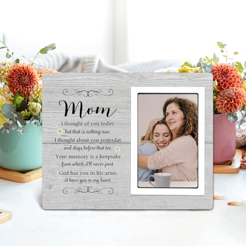 SteadStyle Mom Memorial Picture Frame– Memorial Gifts for Loss of Mother | Sympathy Gifts for Loss of Mom – Bereavement Keepsake for Loved One – Remembrance Photo Frame, Fits 4x6 Inch Photo