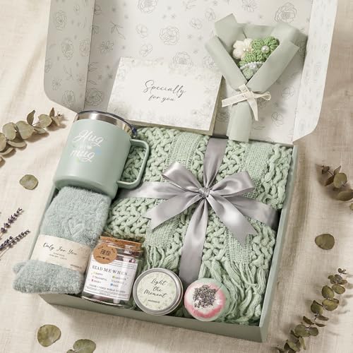 Get Well Soon Gifts for Women Care Package After Surgery Recovery Self Care | Get Well Gift Basket for Women Relaxing Comfort Birthday Gifts Feel Better for Mom Friend Teacher Coworker