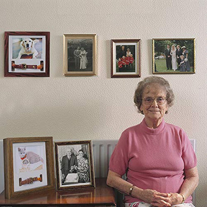 KCRasan Pet Memorial Picture Frame - Sentiment Frame for Loss of Dog Gifts - color: Brown