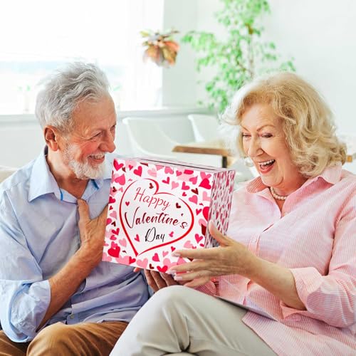 Hxezoc Valentine Card Box Favors Post Box Happy Valentines Day Cardboard Box for Kids Classroom, Valentine's Day, Baby Showers, Anniversary, Birthday Party Favors, Table Centerpiece Decorations - style: Valentines