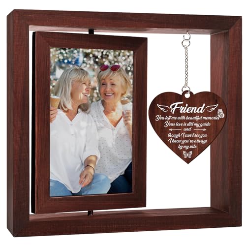 Memorial Gifts for Loss of Friend, Memorial Picture Frame,Sympathy Gifts for Loss of Best Friend,A Gift to Express Bereavement, Condolences, Comfort, Remembrance and Healing,Fits 4x6 In Photo - color: Brown, size: 4x6 Inches - Friend