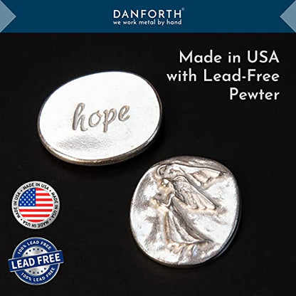 DANFORTH Pocket Angel Token Bag of 10, Inspirational Pewter Coins Lead-Free | Guardian Angel Coin, Keepsake Coins for Encouragement, Remembrance & Spiritual Gifts - color: Inspirational Angel Coins Bag of 10