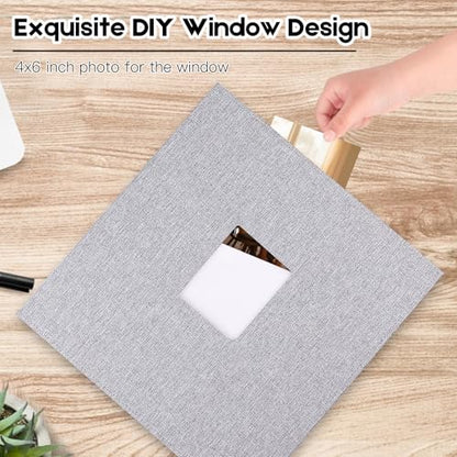 Extra Large Capacity 4x6 Photo Album, Holds 1000 Photos, Gray - color: Gray
