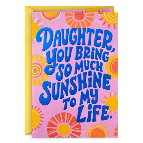 Hallmark Birthday Card for Daughter (So Much Sunshine) - style: Retro So Much Sunshine