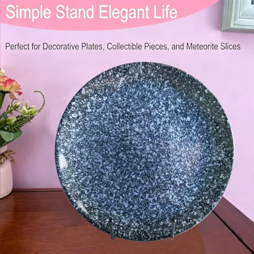 3PCS Iron Plate Stands for Display 8 Inch, Large Metal Frame Holders Easel | Solid Black Iron Easel Holder, Perfect for Decorative Plate, Book, Photo Easel - size: 3PCS 8IN