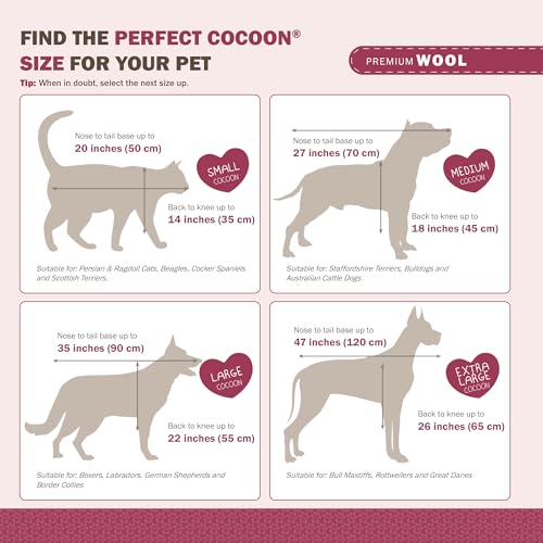 Sweet Goodbye Cocoon Pet Burial & Cremation Kit (Small, Lavender) | Premium Wool Pet Casket & Ceremony Kit for Cats & Dogs | Farewell Your Pet with Love - color: Lavender, size: Small