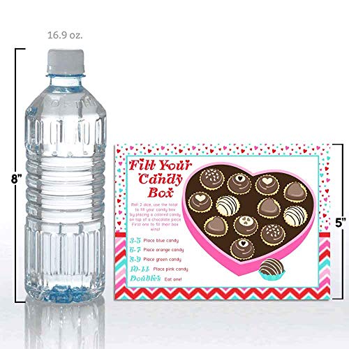 Valentine's Day Dice Game Holiday Fill In Activity Cards, Ten 5" x 7" Fill In The Blank Cards by AmandaCreation