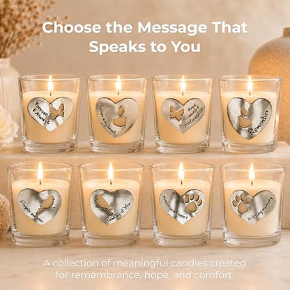 Whitney Howard Designs Angels are Near Memorial Candle - Sympathy Remembrance Gift for Loss of Loved One, Mom, Husband, Grandma - Grief Bereavement Funeral Gift - color: Angels Are Near