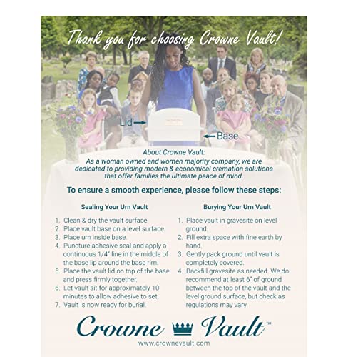 Urn Vault, Marquis, Granite Grey with Nameplate - color: Granite Grey with Nameplate, size: Large