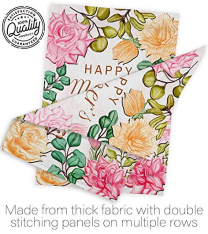 Mother In Heaven Garden Flag - Set Wall Holder Family Mother's Day Mom Mama Grandma Love Flowers Parent Sibling Relatives Grandparent - House Banner Small Yard Gift Double-Sided Made USA 13 X 18.5 - color: Mothers Day Decorations Made in USA