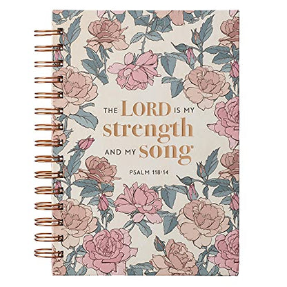 Christian Art Gifts Spiral Journal: The Lord is My Strength - Psalm 118:14