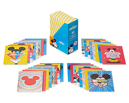 American Greetings Deluxe Disney All-Occasion Card Bundle With Envelopes, Mickey Mouse (32-Count) - color: 32 Count Mickey Mouse