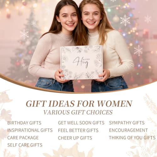 Get Well Gifts for Women, Self Care Gift Basket, Thinking of You Care Package, Surgery Recovery Gifts, Encouragement Birthday Mother's Day Gift Box with Blanket Mug Candle Bomb for Mom Sisters Friends