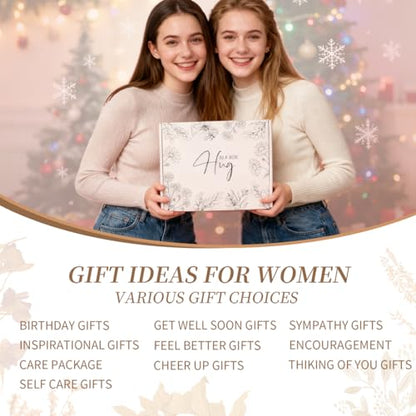 Get Well Gifts for Women, Self Care Gift Basket, Thinking of You Care Package, Surgery Recovery Gifts, Encouragement Birthday Mother's Day Gift Box with Blanket Mug Candle Bomb for Mom Sisters Friends