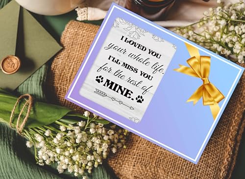 Dog Memorial Picture Frame - In Loving Memory Wood Photo Frame, Sympathy & Bereavement Gifts for Loss of Dog - I Loved You Your Whole Life Frame - Pet Remembrance Gift - style: Dog Memorial 8