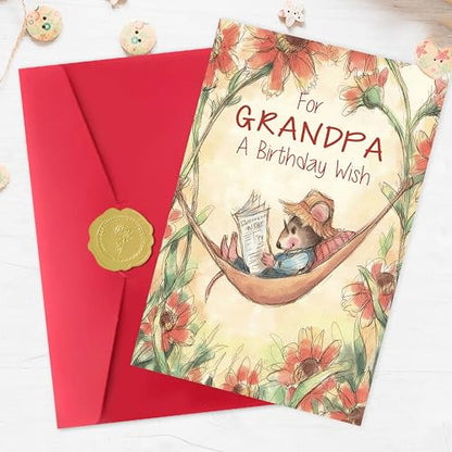 IDU Grandpa Birthday Card, Birthday Card for Grandpa - style: ZN398
