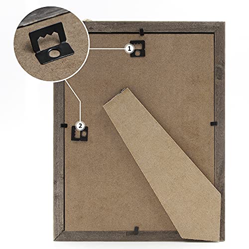 Sapowerntus 5x7 Rustic Picture Frames Wooden Farmhouse Heart Photo Frame - size: 5x7 in (single)