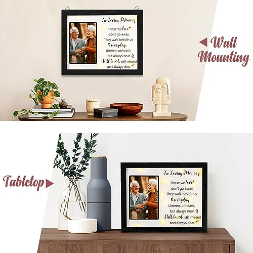 Memorial Gifts LED Shadow Box 4x6 Picture Frame Sympathy Condolences Grief - size: In Loving Memory