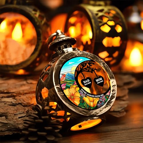 Custom Memorial Gift Lantern Ornament I'm Always with You- Personalized Photo Lantern Night Light, Pet Memorial Personalized Candlelight, Memory Lanterns for Loss Loved Ones Christmas Tree (#5)
