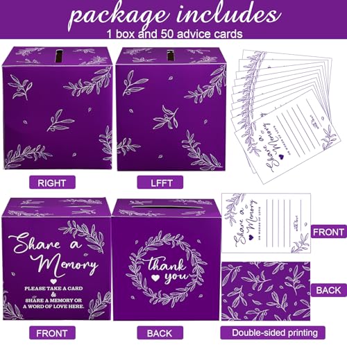 Pajean 50 Share a Memory Cards and Box, Purple, Classic - color: Purple, style: Classic