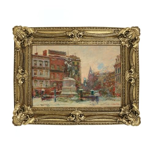 Vintage Gold Picture Frame 5x7 for Table Shelf Gallery Wall Decor | Retro Victorian Decorative Photo Frame for Art Prints Posters Paintings,Unique Resin Frames,Horizontal or Vertical Display - color: S001-Gold, size: 5x7"