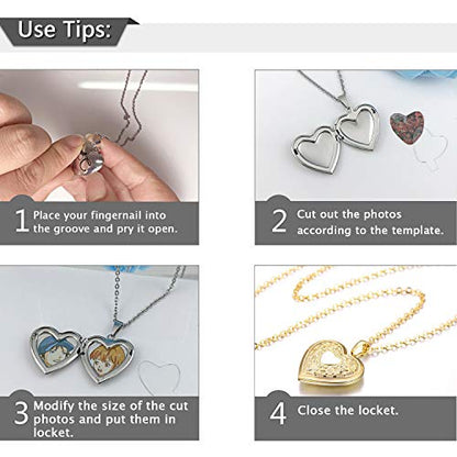 Gold Oval Flower Locket Necklace that Holds Pictures Photo Locket Pendant - color: Gold