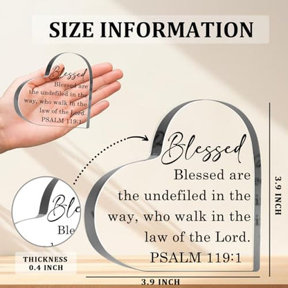 Christian Gifts for Women, Christian Plaque Sign, Inspirational Religious Birthday Gifts, Bible Verse Gifts for Family Sister Friend Mom Faith Based Decorative Paperweight Accessories - style: Christian 01