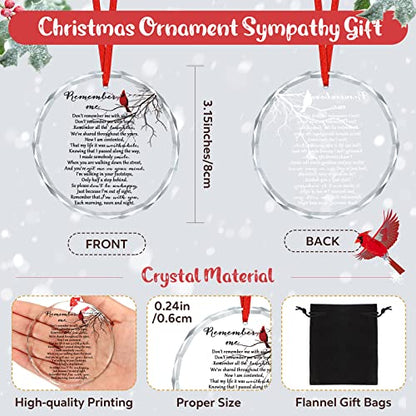 1 Pcs Memorial Christmas Ornaments Sympathy Gifts, Cardinal Style