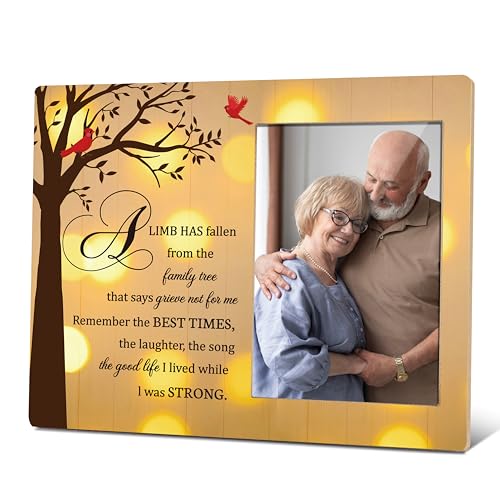 Sympathy Photo Frame - Bereavement Remembrance Gifts For Loss Of Loved One, Cardinal Memorial Picture Frame, Condolence Gifts For Family Loss, In Loving Memory Frame For Home Office Decor 21 - color: Light